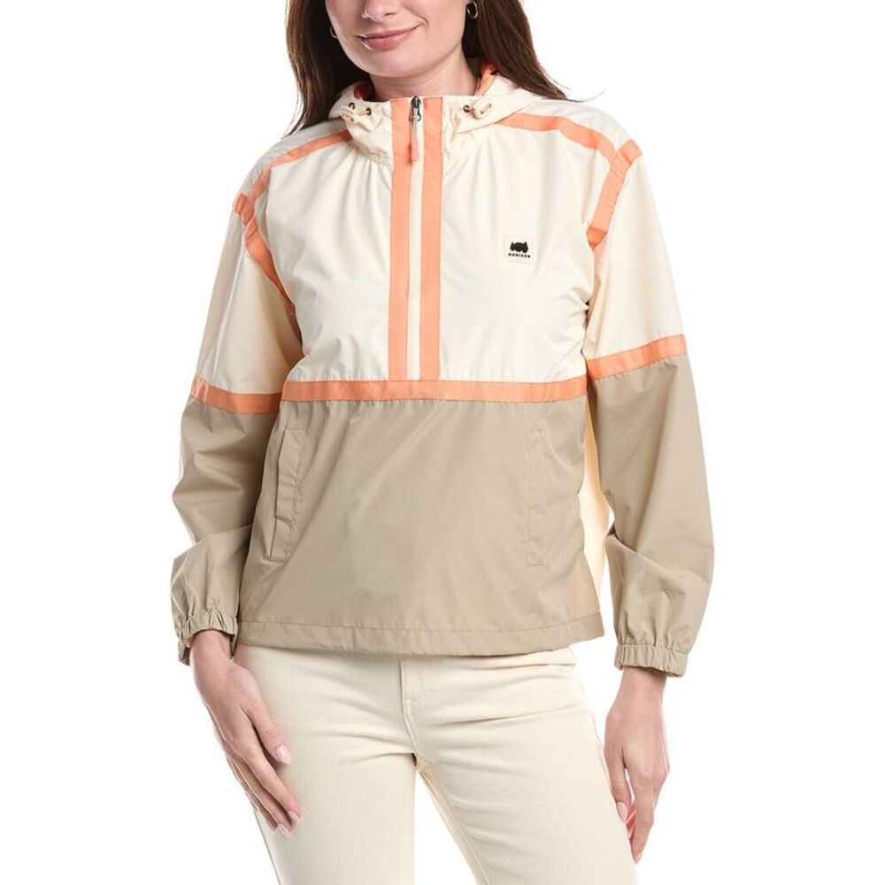 Horizon Womens  1/2-Zip Mechanical Stretch Woven Ripstop Top, Brown